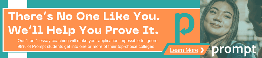 Prompt College Application and Essay Coaching ad